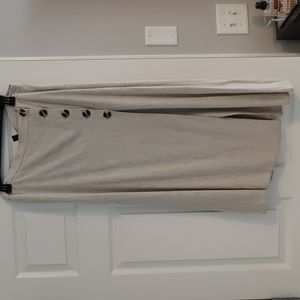 ASOS viscose and linen midi skirt